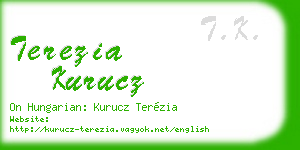 terezia kurucz business card